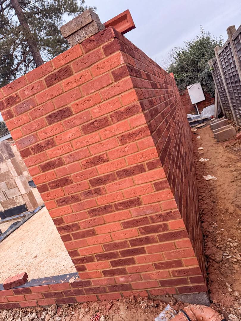 Precision brickwork to the boundary walls and piers